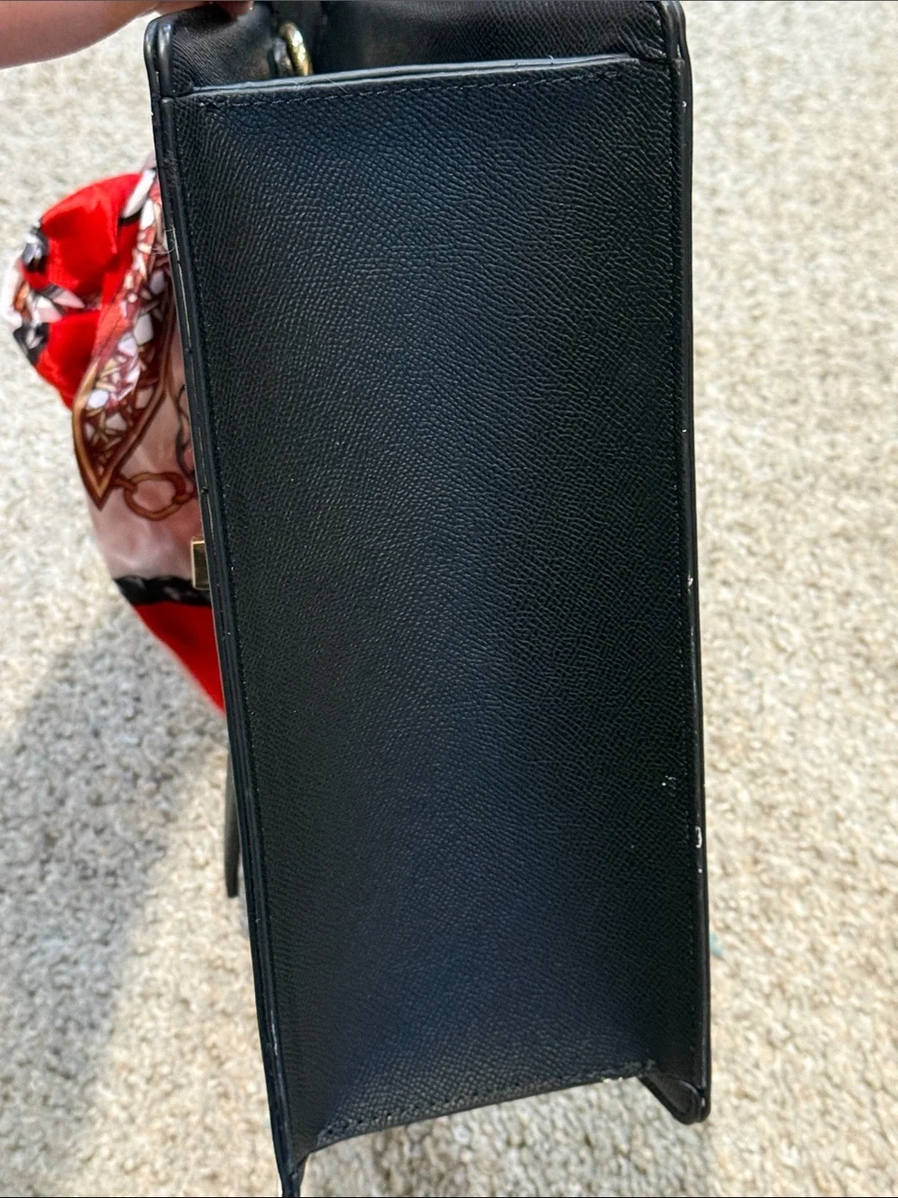 Aldo Black & White Leopard Purse w/ Scarf